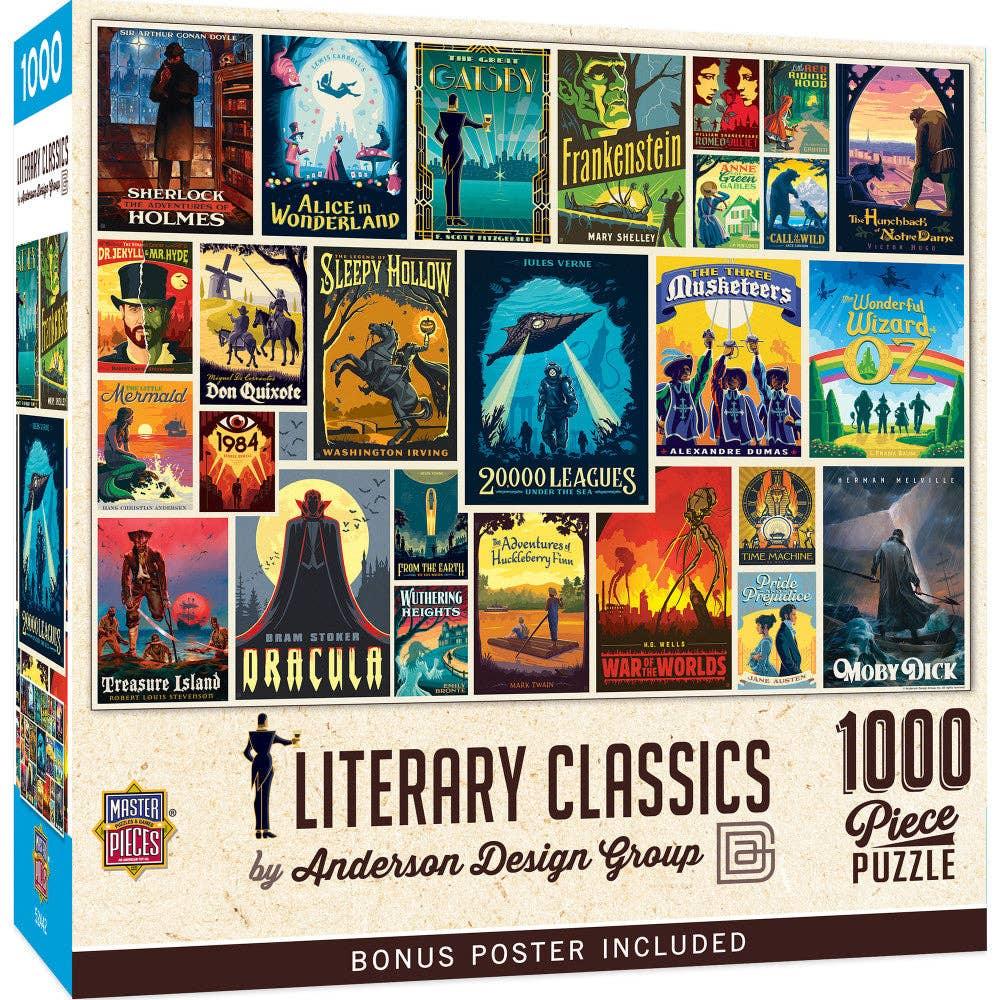Vintage Posters - Literary Classics 1000 Piece Jigsaw Puzzle | Masterpieces Puzzles - BIG FRENCHIES
