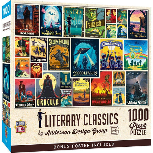Vintage Posters - Literary Classics 1000 Piece Jigsaw Puzzle | Masterpieces Puzzles - BIG FRENCHIES