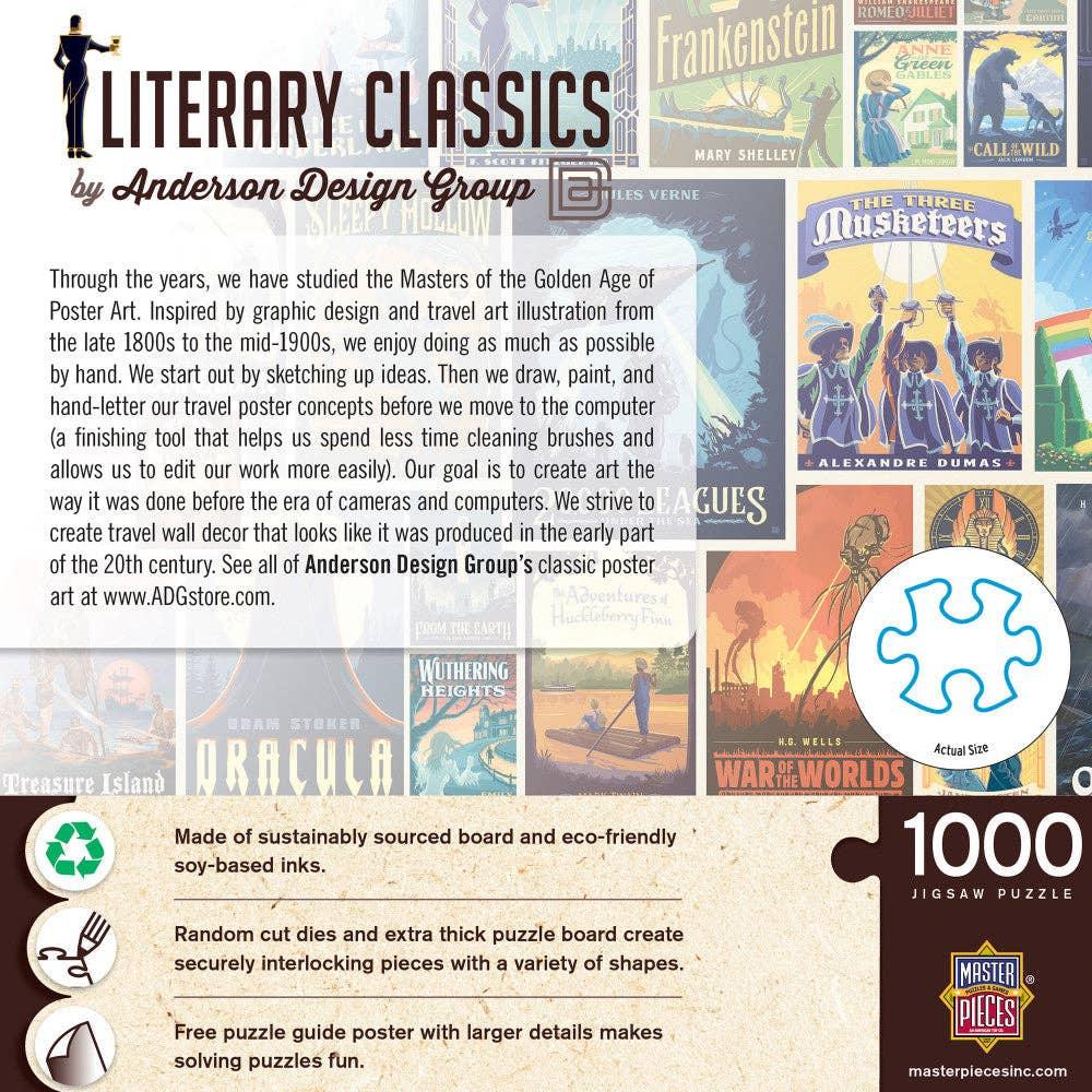 Vintage Posters - Literary Classics 1000 Piece Jigsaw Puzzle | Masterpieces Puzzles - BIG FRENCHIES