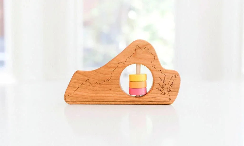 Virginia State Wooden Baby Rattle™ - BIG FRENCHIES