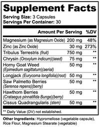 Virilia Alpha Energy |Men’s Vitality Support Capsules | 90 Count