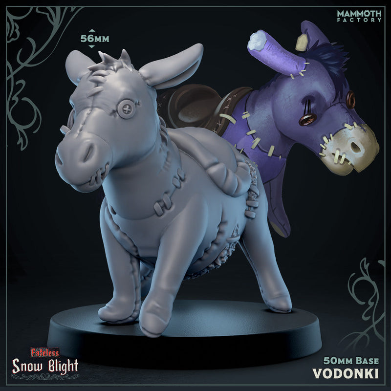 Vodonki (Patchwork Donkey)-3D Printed Miniatures-BIG FRENCHIES-All Systems Go Games