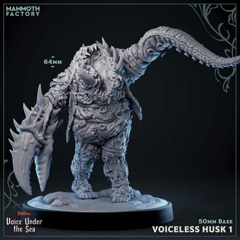 Voiceless Husk 1 (Eldritch Sea Abomination)-3D Printed Miniatures-BIG FRENCHIES-All Systems Go Games