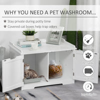 Cat Litter Box Nightstand End Table Enclosure - BIG FRENCHIES