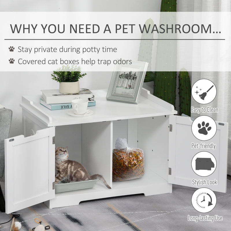 Cat Litter Box Nightstand End Table Enclosure - BIG FRENCHIES