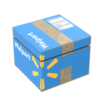 Walpart Shipping Box -  Custom Printed Using LEGO® Parts (2 x 2 brick)