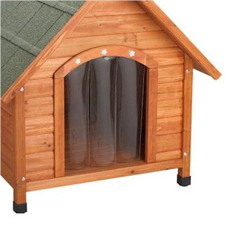 Ware Premium Plus A-Frame Dog House Door Flap Medium - Clear Weather-Resistant Vinyl Doorway Cover