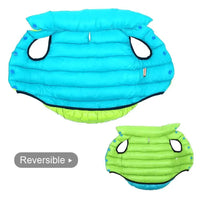 Warm Winter Dog Clothes Vest Reversible Dogs Jacket Coat 3 Layer Thick Pet Clothing Waterproof Outfit for Small Large Dogs