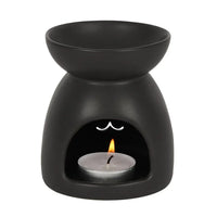 Gothic Black Cat Cut Out Oil Burner and Wax Warmer - BIG FRENCHIES