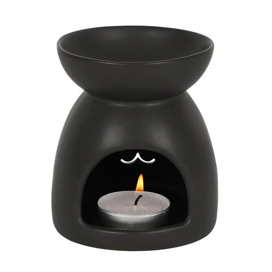 Gothic Black Cat Cut Out Oil Burner and Wax Warmer - BIG FRENCHIES