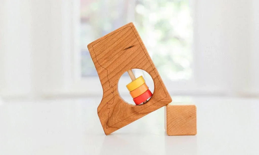 Washington DC Wooden Baby Rattle™ - BIG FRENCHIES