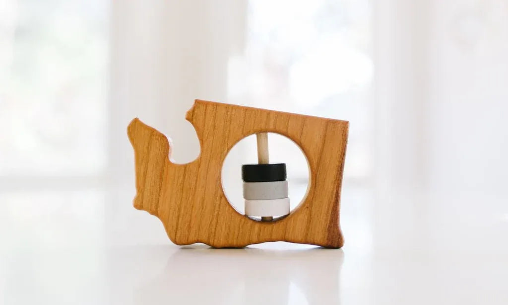 Washington State Wooden Baby Rattle™ - BIG FRENCHIES
