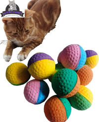 Playtime just got a whole lot cuter with our Mini Cat Foam Soccer Balls! 🐾🎉 Perfect for your furry friend! 🐱💚💙 #CatToys #PetPlaytime - BIG FRENCHIES