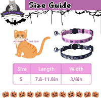 Cute & Stylish Breakaway Cat Collars! 🐾🎀 2-pack in Pink & Black Skull Design, Perfect for Your Fashionable Feline! 💖🐱 - BIG FRENCHIES