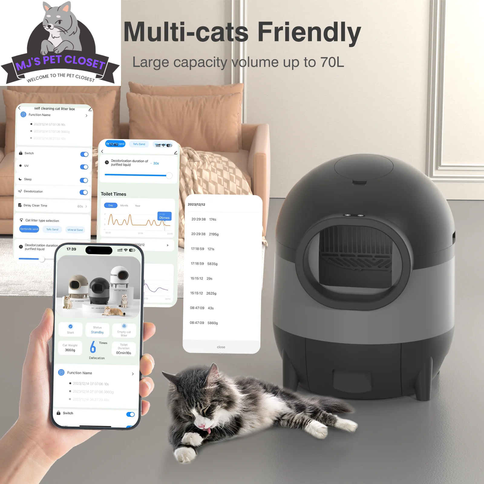 Say goodbye to scooping! 🐾✨ Meet the ultimate Self-Cleaning Cat Litter Box with WiFi & app control! Perfect for multiple cats and designed for easy living! 🐱💖 - BIG FRENCHIES