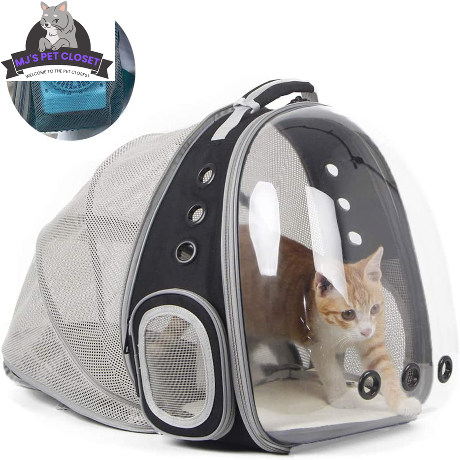 🚀✨ Cat Bubble Backpack with Fan - Perfect for Your Furry Astronaut! 🐾🐱 Fits Cats & Small Puppies up to 12 lbs! 🌌💖 - BIG FRENCHIES