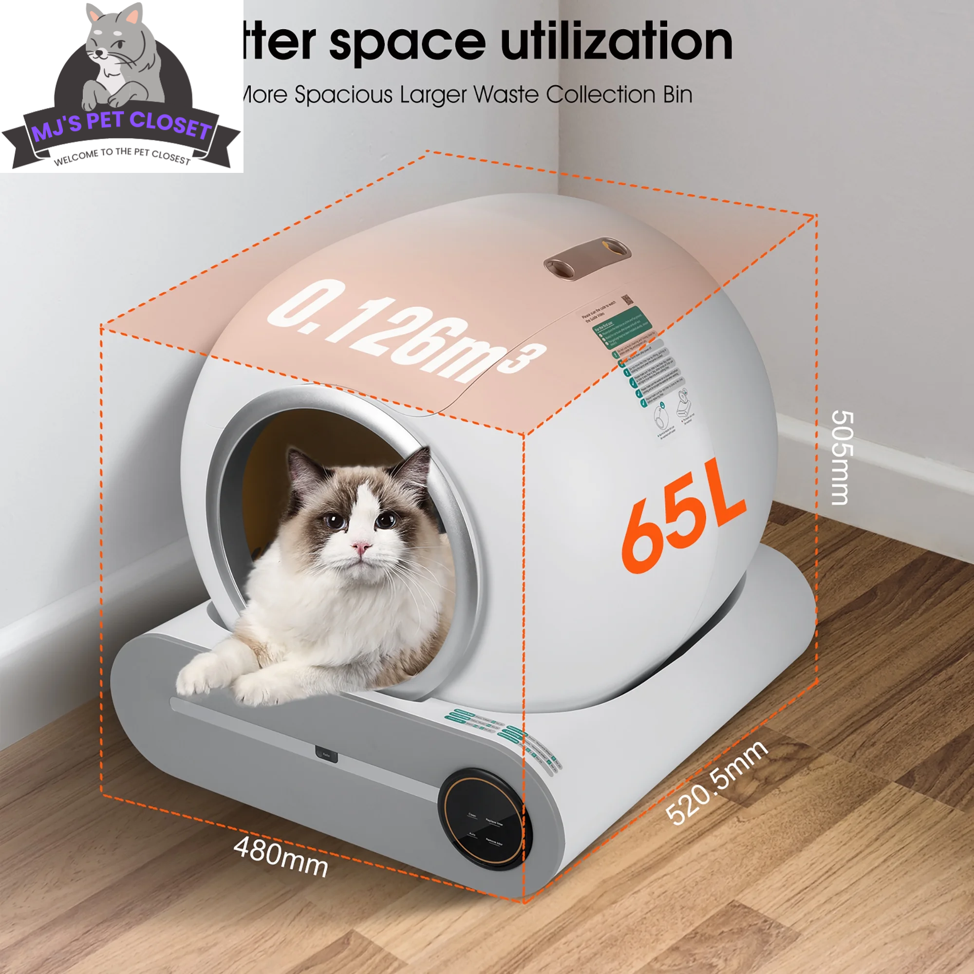 Say goodbye to messy litter! 🐾✨ Meet the Smart Self-Cleaning Litter Box with App Control and Safety Features! Perfect for busy cat parents! 😻📱 - BIG FRENCHIES
