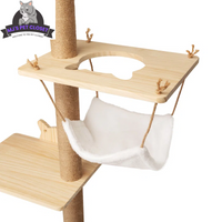 Elevate Your Cat's Playtime with the Darkiel 7-Piece Wall-Mounted Climbing Tower - BIG FRENCHIES