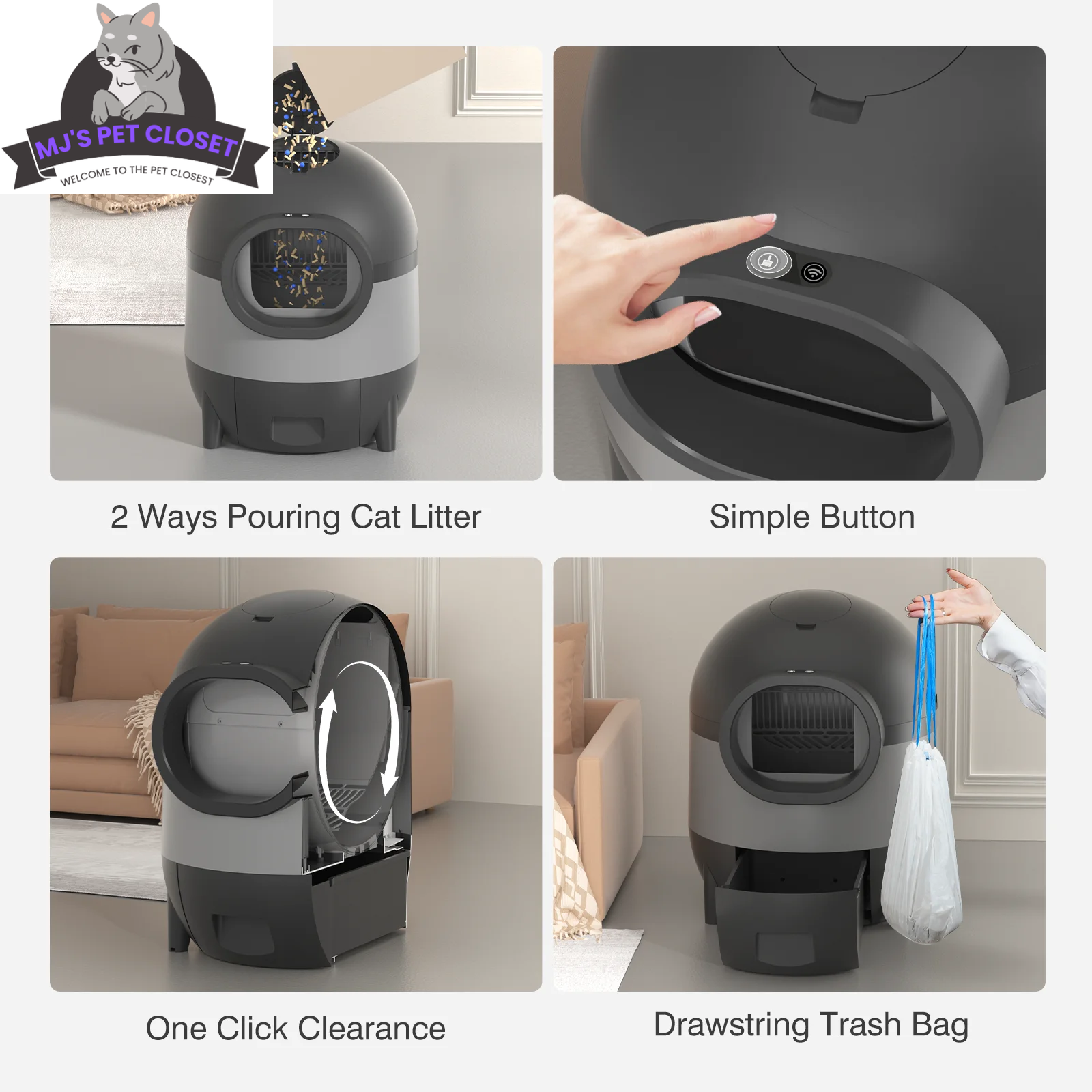 Say goodbye to scooping! 🐾✨ Meet the ultimate Self-Cleaning Cat Litter Box with WiFi & app control! Perfect for multiple cats and designed for easy living! 🐱💖 - BIG FRENCHIES