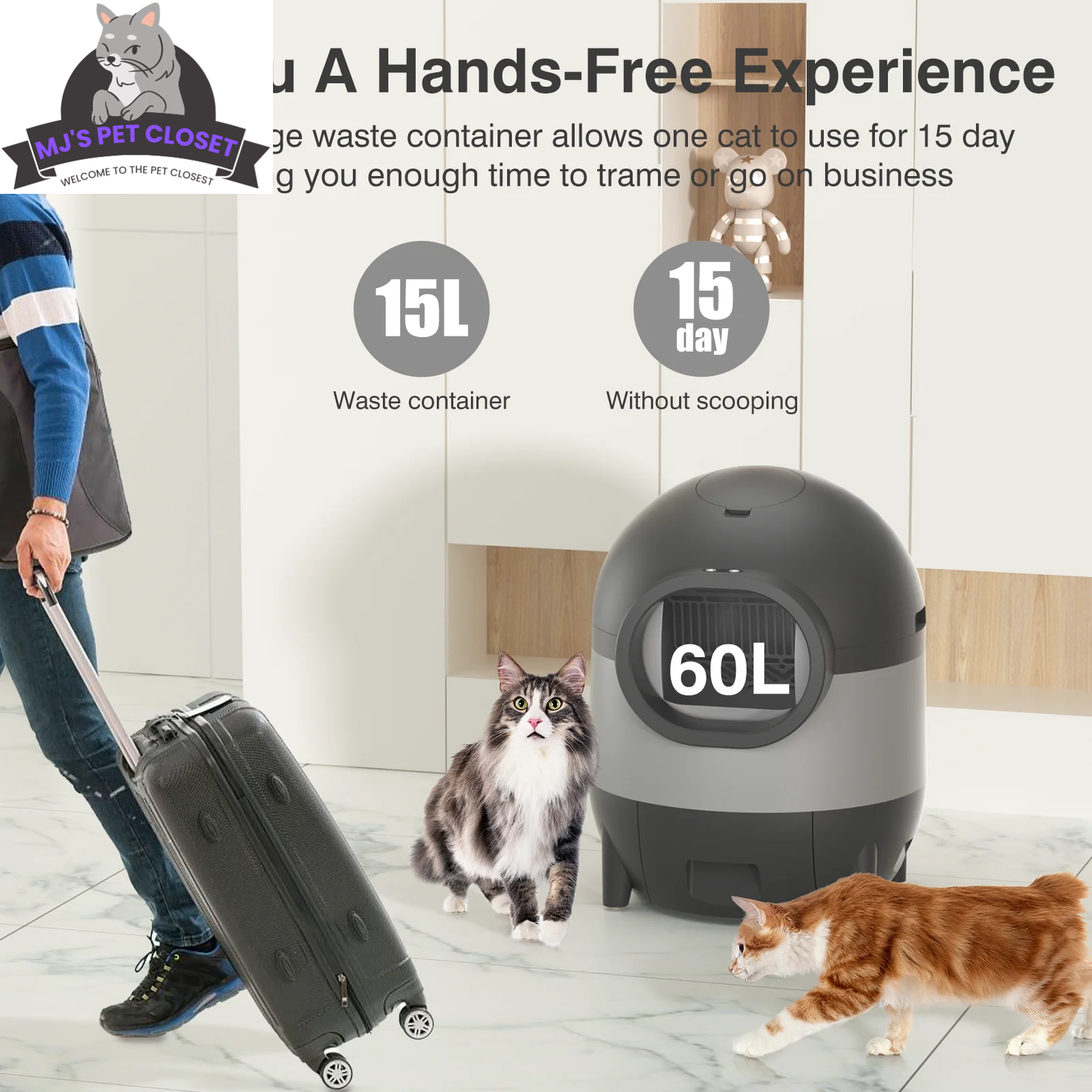 Say goodbye to scooping! 🐾✨ Meet the ultimate Self-Cleaning Cat Litter Box with WiFi & app control! Perfect for multiple cats and designed for easy living! 🐱💖 - BIG FRENCHIES