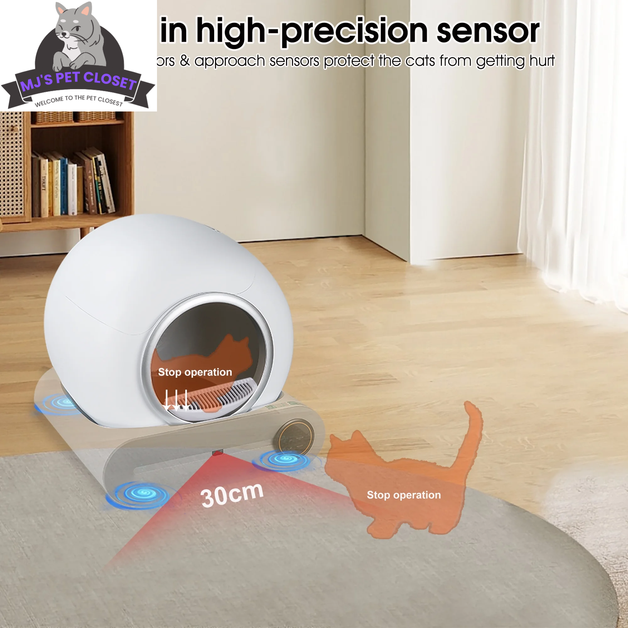 Say goodbye to messy litter! 🐾✨ Meet the Smart Self-Cleaning Litter Box with App Control and Safety Features! Perfect for busy cat parents! 😻📱 - BIG FRENCHIES