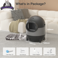 Say goodbye to scooping! 🐾✨ Meet the ultimate Self-Cleaning Cat Litter Box with WiFi & app control! Perfect for multiple cats and designed for easy living! 🐱💖 - BIG FRENCHIES