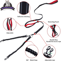 Walk Your Dogs in Style! 🐾✨ Check Out Our 360° Swivel Double Dog Leash - No Tangles, Maximum Comfort! Perfect for Two Pups Up to 200lbs! 🐶❤️ - BIG FRENCHIES