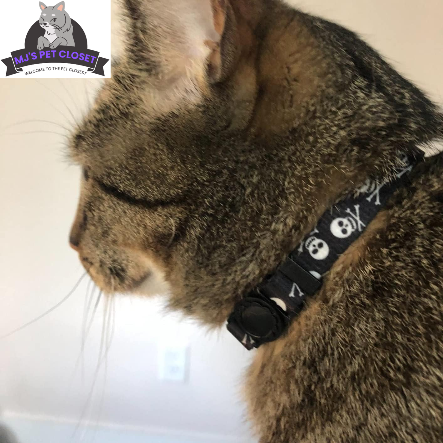 Cute & Stylish Breakaway Cat Collars! 🐾🎀 2-pack in Pink & Black Skull Design, Perfect for Your Fashionable Feline! 💖🐱 - BIG FRENCHIES