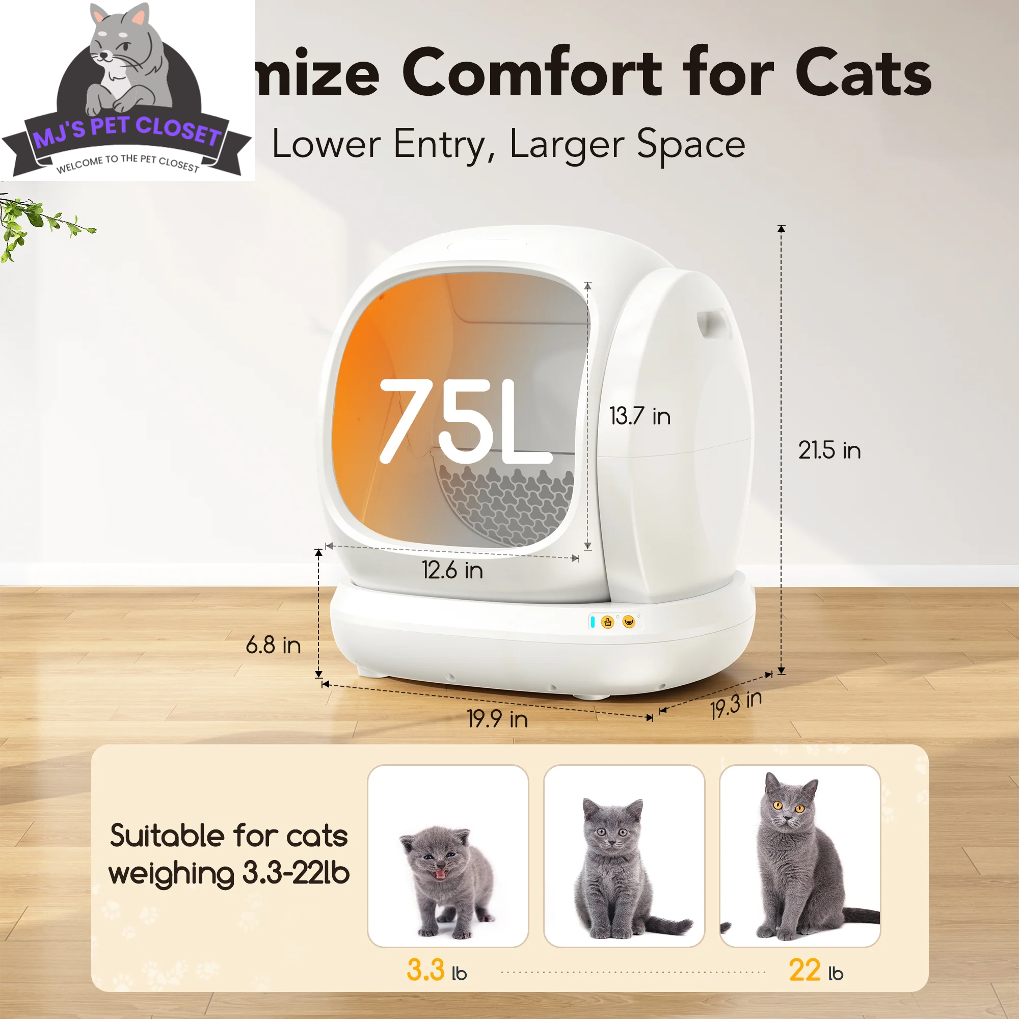 Say goodbye to messy litter boxes! Meet the Smart Self-Cleaning Cat Litter Box with APP Control and Safety Features! 🐾✨ #CatLovers #SmartHome - BIG FRENCHIES