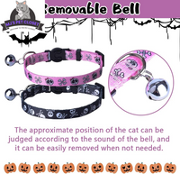 Cute & Stylish Breakaway Cat Collars! 🐾🎀 2-pack in Pink & Black Skull Design, Perfect for Your Fashionable Feline! 💖🐱 - BIG FRENCHIES