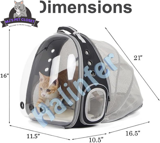 🚀✨ Cat Bubble Backpack with Fan - Perfect for Your Furry Astronaut! 🐾🐱 Fits Cats & Small Puppies up to 12 lbs! 🌌💖 - BIG FRENCHIES