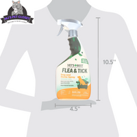 Vet's Best Flea and Tick Home Spray for Dogs - Refreshing Peppermint Scent - 32oz of Powerful Protection - BIG FRENCHIES