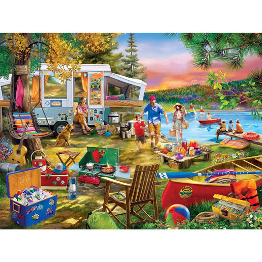 Waterslide Wanderlust Campside 300 Piece EZ Grip Puzzle by Masterpieces - BIG FRENCHIES