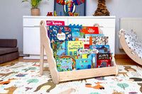 Curved Wooden Bookshelf in Multiple Sizes – Elegant Wave Design - BIG FRENCHIES
