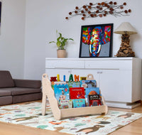 Curved Wooden Bookshelf in Multiple Sizes – Elegant Wave Design - BIG FRENCHIES
