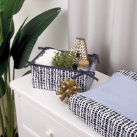 Seas The Day Navy and Blue Super Soft Changing Pad Cover - BIG FRENCHIES