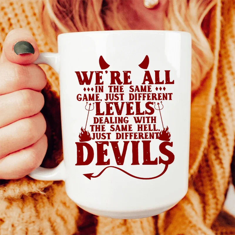 We're All In The Same Game Ceramic Mug 15 oz - BIG FRENCHIES