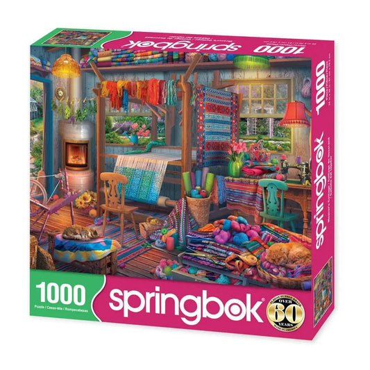 Weavers Cottage 1000 Piece Jigsaw Puzzle | Springbok Puzzles - BIG FRENCHIES