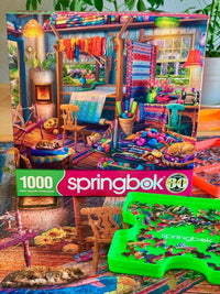 Weavers Cottage 1000 Piece Jigsaw Puzzle | Springbok Puzzles - BIG FRENCHIES