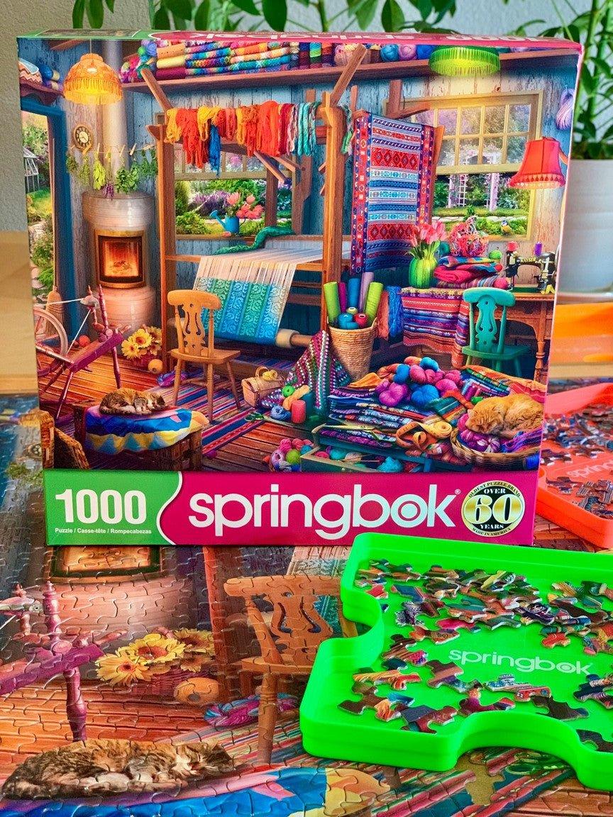 Weavers Cottage 1000 Piece Jigsaw Puzzle | Springbok Puzzles - BIG FRENCHIES