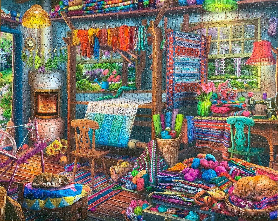 Weavers Cottage 1000 Piece Jigsaw Puzzle | Springbok Puzzles - BIG FRENCHIES