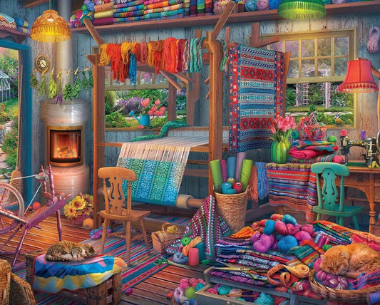 Weavers Cottage 1000 Piece Jigsaw Puzzle | Springbok Puzzles - BIG FRENCHIES