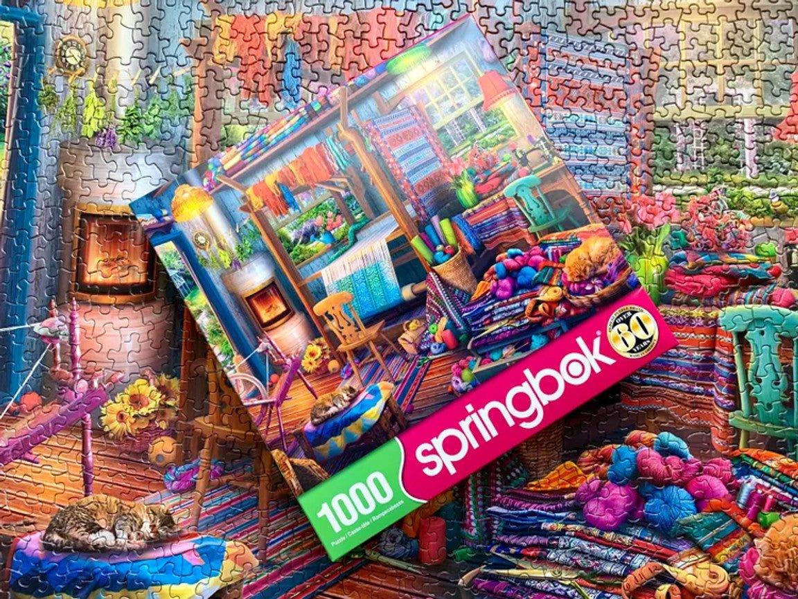 Weavers Cottage 1000 Piece Jigsaw Puzzle | Springbok Puzzles - BIG FRENCHIES