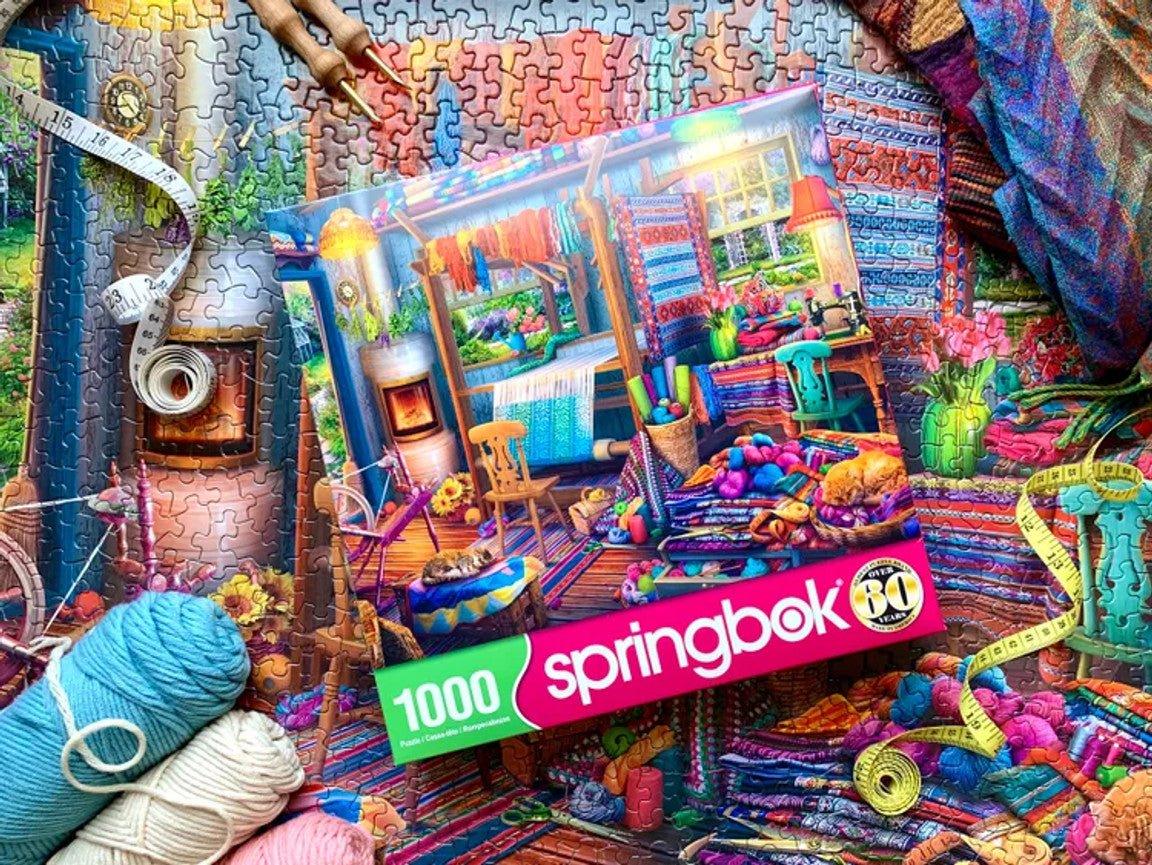 Weavers Cottage 1000 Piece Jigsaw Puzzle | Springbok Puzzles - BIG FRENCHIES
