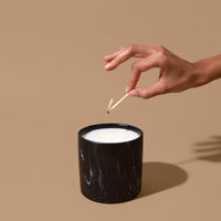 Unscented Black Marquina Candle 17oz