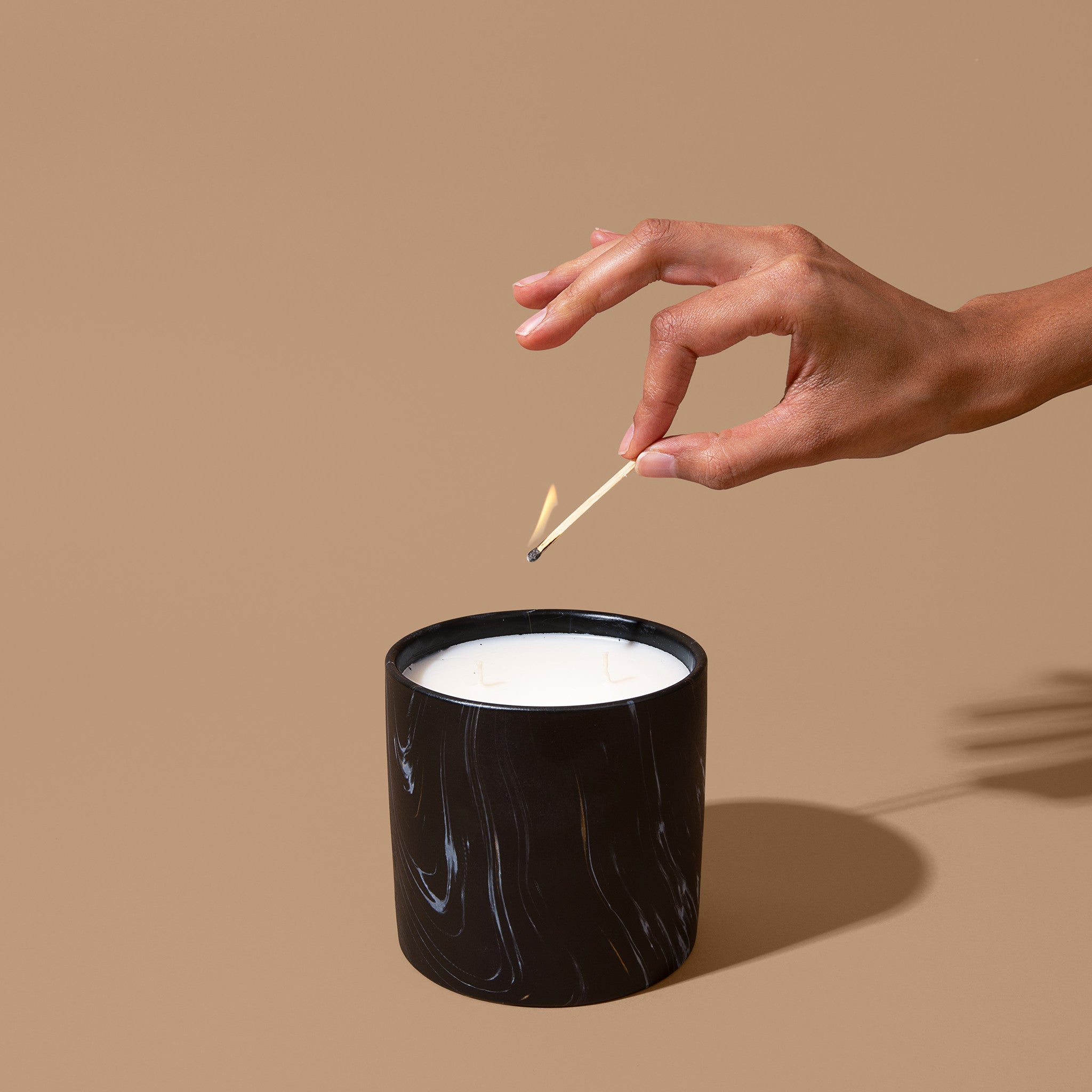 Unscented Black Marquina Candle 17oz