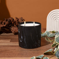 Unscented Black Marquina Candle 17oz