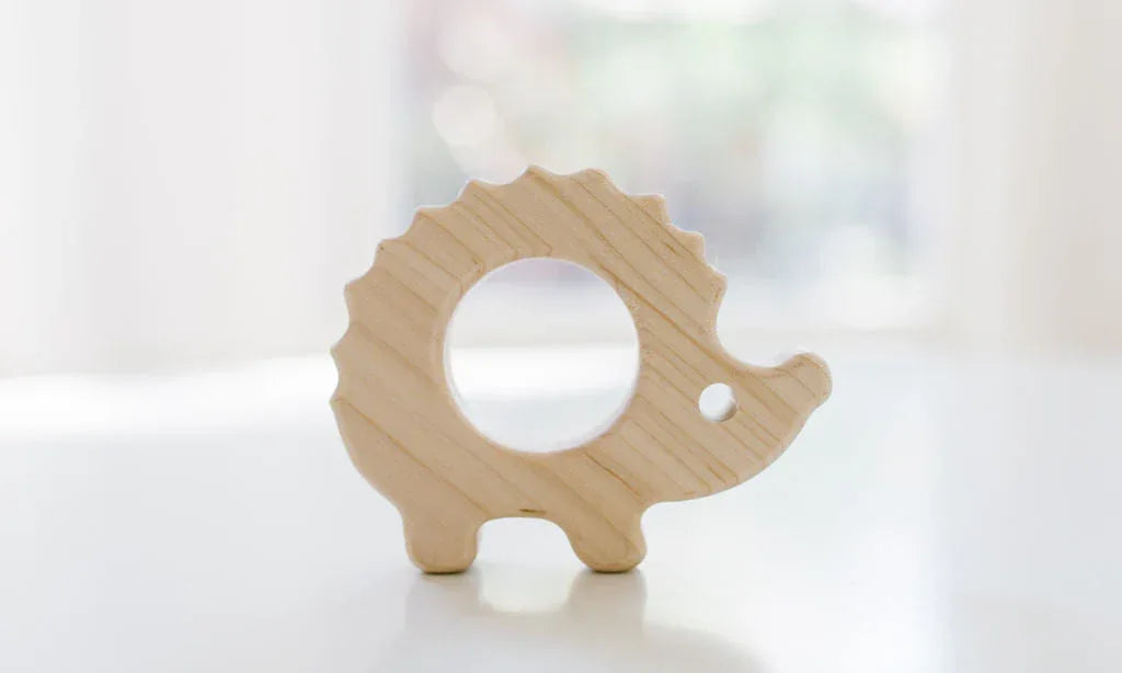 Hedgehog Wooden Baby Grasping Toy - BIG FRENCHIES