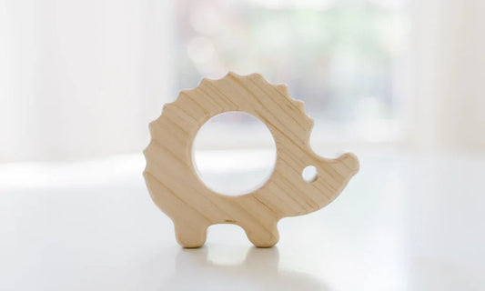 Hedgehog Wooden Baby Grasping Toy - BIG FRENCHIES
