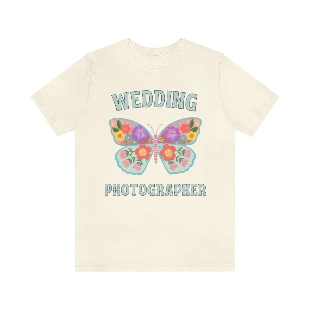 Wedding Photographer Tee Shirt: Retro Butterfly - BIG FRENCHIES